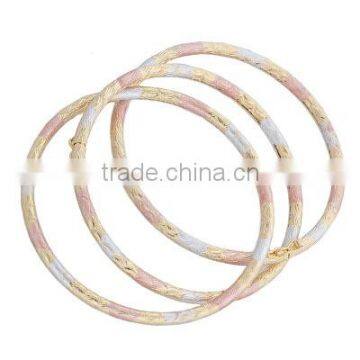 Three Tone Bangles, Gold Plated Bangle, Machine Cut Bangle, Fashionable Bangle, Jewelry Manufacturers photo-5
