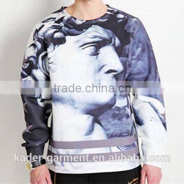 Alibaba China David Statue Sublimation Sweatshirt All Over Sublimation Printing Sweatshirt