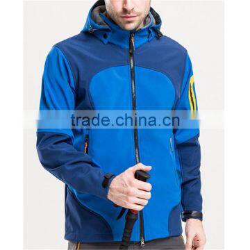2017 Stock OEM Service Softshell Mens Custom Winter Jacket With Thick Hood Clothing Factories in China photo-3