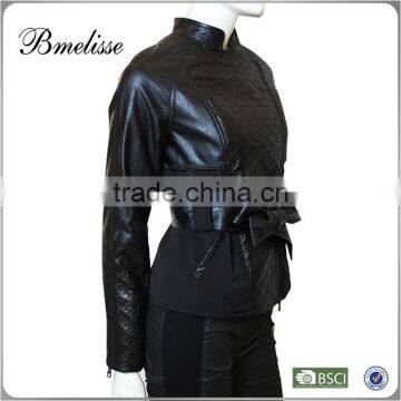 2015 LADIES FASHION LAMB NAPPA LEATHER JACKET,LEATHER GARMENT,LATHER COAT photo-3