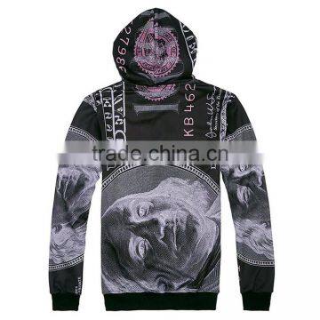 Design Your Own Sublimation Print 3D Long Sleeve Wholesale Camo Hoodie Sweatshirt photo-4