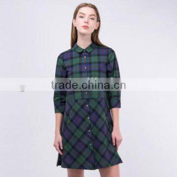Z&M New Women Latest Fashion Dress Shirt Dress Cotton Dress photo-2