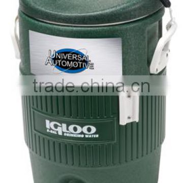 USA Made Igloo 5 Gallon Industrial Cooler (Green) - 20 quart (18.9 liters) and has UV inhibitors that protect against sun damage