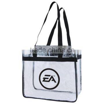 Clear Stadium Tote Bag - Made From Clear Vinyl, NFL Security Approved and Comes With Your Logo. photo-2