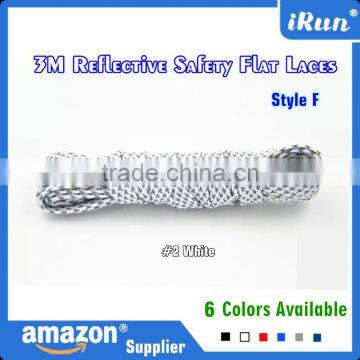 Elegant Flat Laces For Sneakers - 9mm Flat Yeezy Laces With 3M Reflective Fibers - With Plastic Tips Customized photo-3