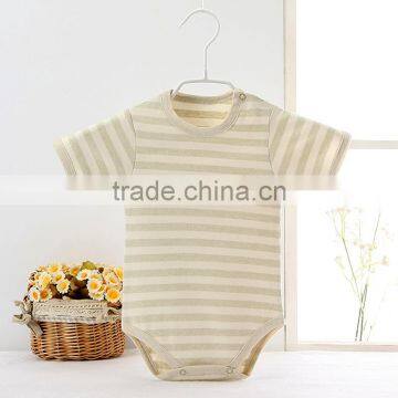 Organic Cotton Baby Romper Short Sleeve Baby Onesie photo-2