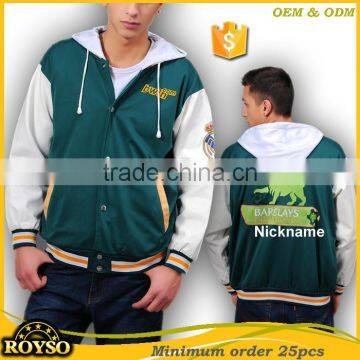 Custom Made Men and Women Winter Football Team Club Baseball Bomber College Letterman High Schoool Jacket Uniforms Wholesale