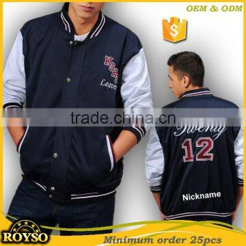 Customize Mens Custom Made Winter American Letterman Cheap Varsity Baseball College High School Uniforms Bomber Jacket Man