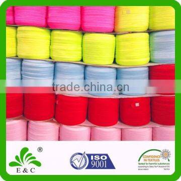 Delight Neon Color Woven Fabric Soft Elastic Ribbon