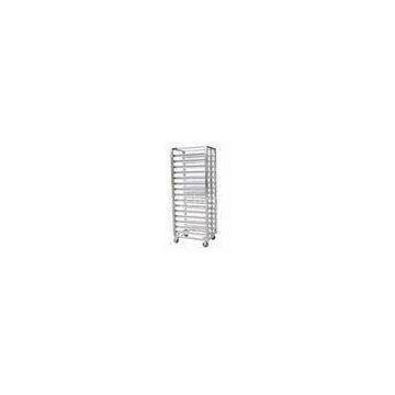 Silver Portable Durable Steamed Bread Shelf Stainless Steel Shelves With Wheels