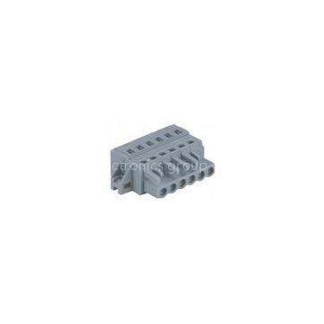 6 , 18 , 24 Pole Female 24 - 14 AWG MCS Connector With Fixing Flanges