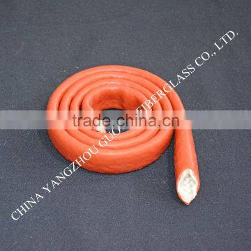 Self-extinguishing Silicone Coated Fire Protection Fiberglass Sleeving