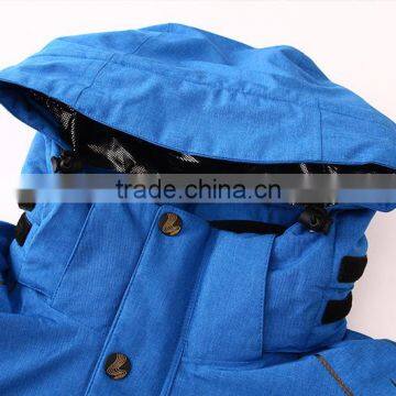 2016 Hot Sale Waterproof Polyester Men's White Skiing Snowboard Jacket photo-5