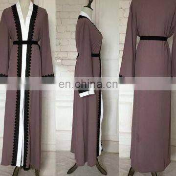 Islamic clothing Turkish Long Sleeve Islamic fashion long dress women's clothing(Mu052004)