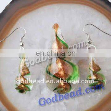 Glass(231)shion lampwork murano glass pendant set ,colorful foil murano glass pendant,wholesale Italy murano glass pendant sets