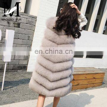 Top Grade Hot Sale Supplier Winter Vest Real Fox Fur Gilet Luxury Fancy Vest for Women photo-4