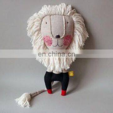 Lovely Hand-sewn Lion Plush Toys. Sew. Stuffed Animal.Cute DIY Lion photo-4