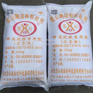 glue for honeycomb paperboard