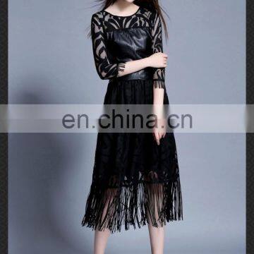 Elegant Custom-made Sexy pu Lace Evening Dresses for Women photo-3