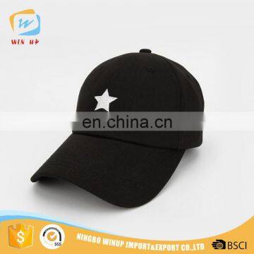 WINUP 6 panel 3d embroidery logo metal clasp short bill baseball cap