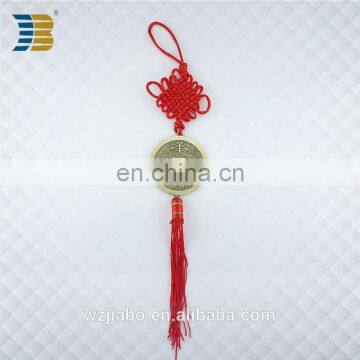 Jiabo custom red Chinese knot peace symbol pendant for gift