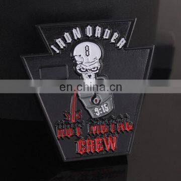 high quality custom black painted double sides challenge coin