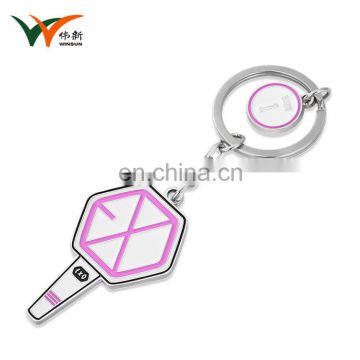 Custom made cute enamel metal keychain