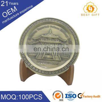 Hot Sale Professional Oem Thin Metal Crafts Commemorative Plate