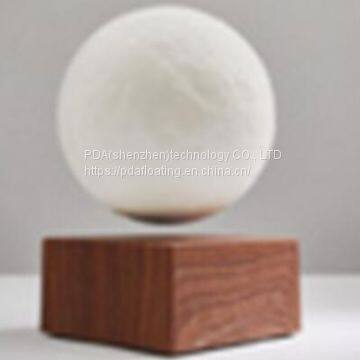 new 360 rotating rechargeble wireless magnetic levitate floating moon ball lighting