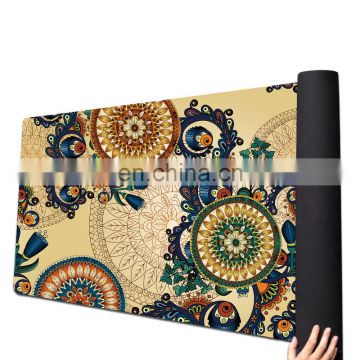 Popular high quality eco friendly suede natural rubber yoga mat