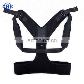 OEM adjustable clavicle support brace added waist belt upper back posture corrector for man and women