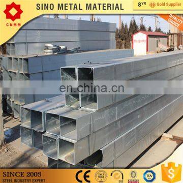 prices of ms pipe sch40 material made in china 100*100 gi galvanized square rectangular steel tube