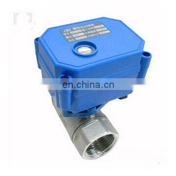 CWX15Q/N series of water control system bsp/npt 1/2"-1" stainless steel & brass motorized ball valves / electric valve 5v