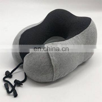 2020 Popular Cotton Fabric Ergonomic Luxury Memory Foam Travel Pillow Car Airplane Neck Support Pillow photo-7