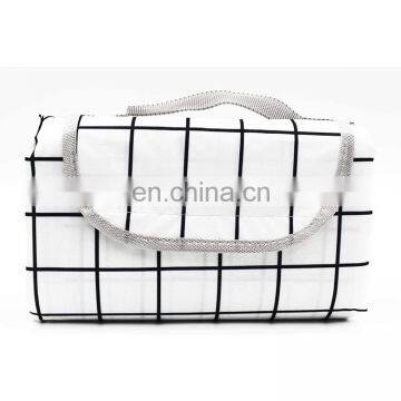 Amazon Hot Sale Portable Outdoor Waterproof Picnic Mat White Picnic Blanket