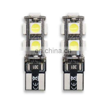 CANBUS No Error Car Accessories 9Smd 5050 12V Wedge Light Bulb Lamp T10 W5W Car Interior Led Lights photo-7