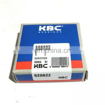 Original KBC 6206zz bearing 6208zz deep groove ball bearing