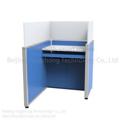 Study Carrel Lifting Screen Anti-noise Cubicle Test Center Desk Office Partition Language Lab Table Height Adjustable Panels photo-2