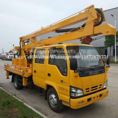 ISUZU 100P 600P 14M Aerial Work Platform Manlift Vehicle Folding Arm Bucket Truck photo-2
