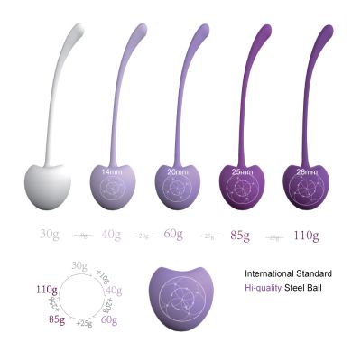 Drop shipping  Soft silicone Pelvic floor exerciser kegel balls vaginal tightening silicone kegel balls