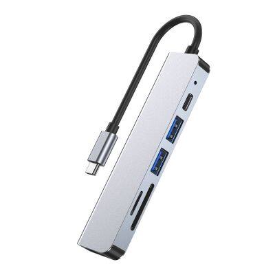 Six In One Docking Station Type C USB C HUB For MacBook Notebook photo-4