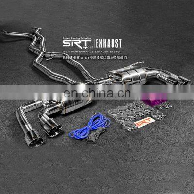 Exhaust Pipe for Porsche Cayenne 3.0T 4 Tips With Valve Catback With Quad Double Tip photo-2