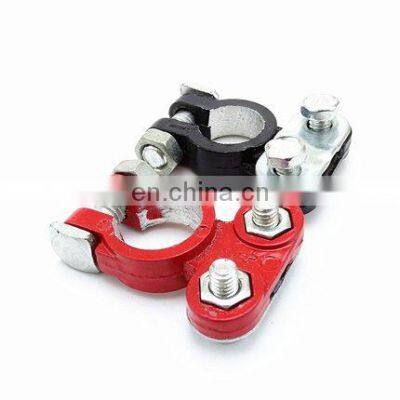 Aluminum Positive & Nagative Car Battery Terminal Clamp Connector Red -black battery terminals