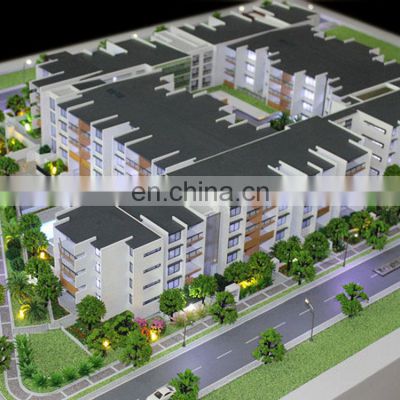 University planning building Miniature floor plan 3d building model