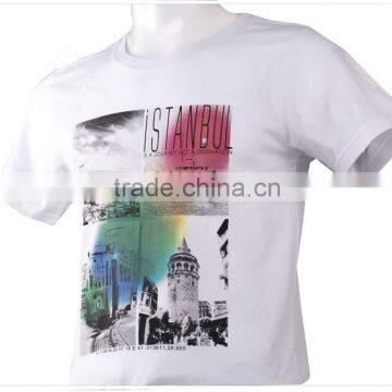 Istanbul white shirt 100% cotton high quality fashion tshirt