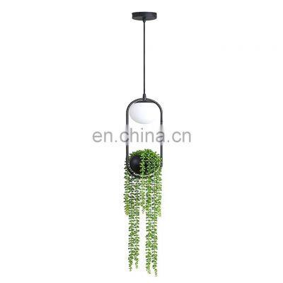 New Design Imitation Plants Nordic Pendant Light E27 Decorative Chandelier Lamp For Bedroom Living Room