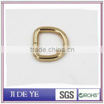 Bag accessory silver metal d ring buckle