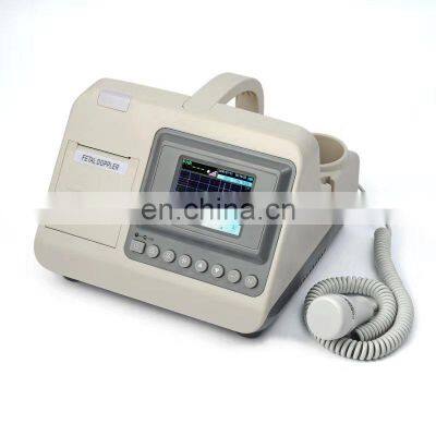 Medical High Sensitivity Digital & Curved Dual Display  Baby  Heartbeat Monitor Ultrasound Fetal Doppler with Printer