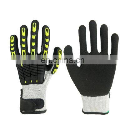 5-level Anti-cutting TPR Anti-collision Mechanical Gloves Stab-resistant Anti-collision Rescue Oil Mining Gloves