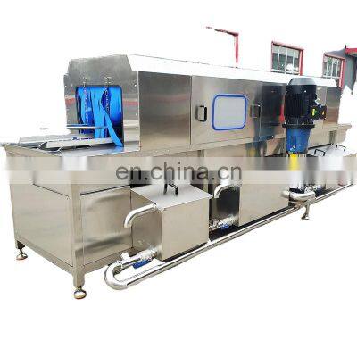 Lonkia factory price turnover plastic food box crate tray basket washer and drying crate washing machine